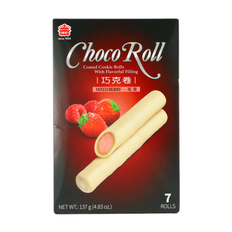 Yi Mei Imei Choco Roll Mixed Berry 137G