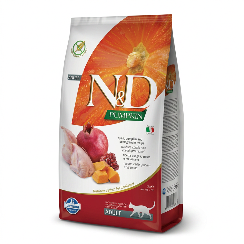 Farmina N&D Pumpkin Serie Kattenvoer met Kwartelvlees, 5 kg