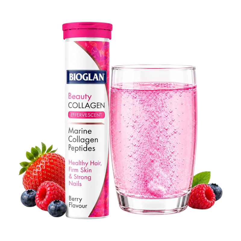 Bioglan Collagen Effervescent | 1000Mg | Hydrolysed Marine Collagen | Biotin | Selenium & Vitamin C | 20 Berry Flavoured Effervescent - Image 4