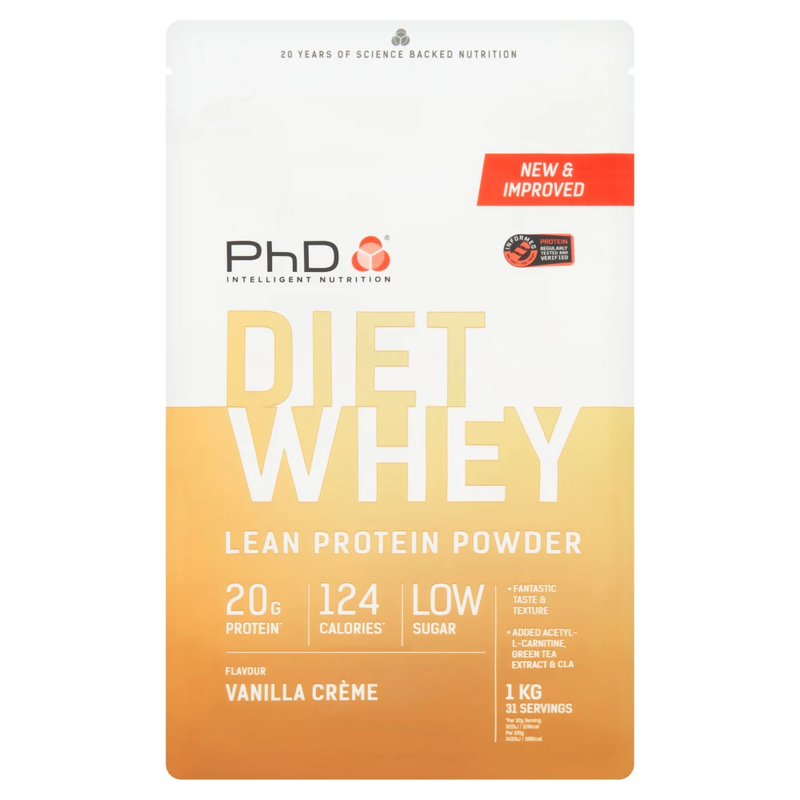 Diet Whey Protein Powde Vanilla Crème Flavour - 1kg