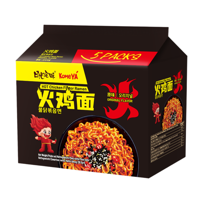 KOMEYA Hot Chicken Ramen Original 136,5 g × 5