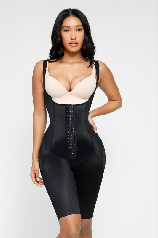 Postoperative High Compression U-shaped Chest Support 3 rows Body Shaper Fajas for Wo