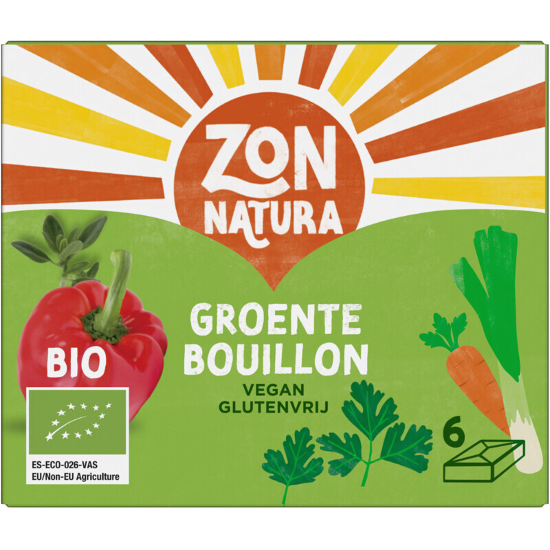 Zonnatura Groentebouillon Tabletten - 6 stuks