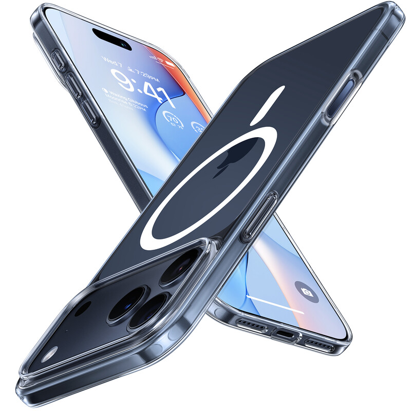 TORRAS SlimFit-Mag-serie telefoonhoesje voor iPhone 17 Pro - Transparant