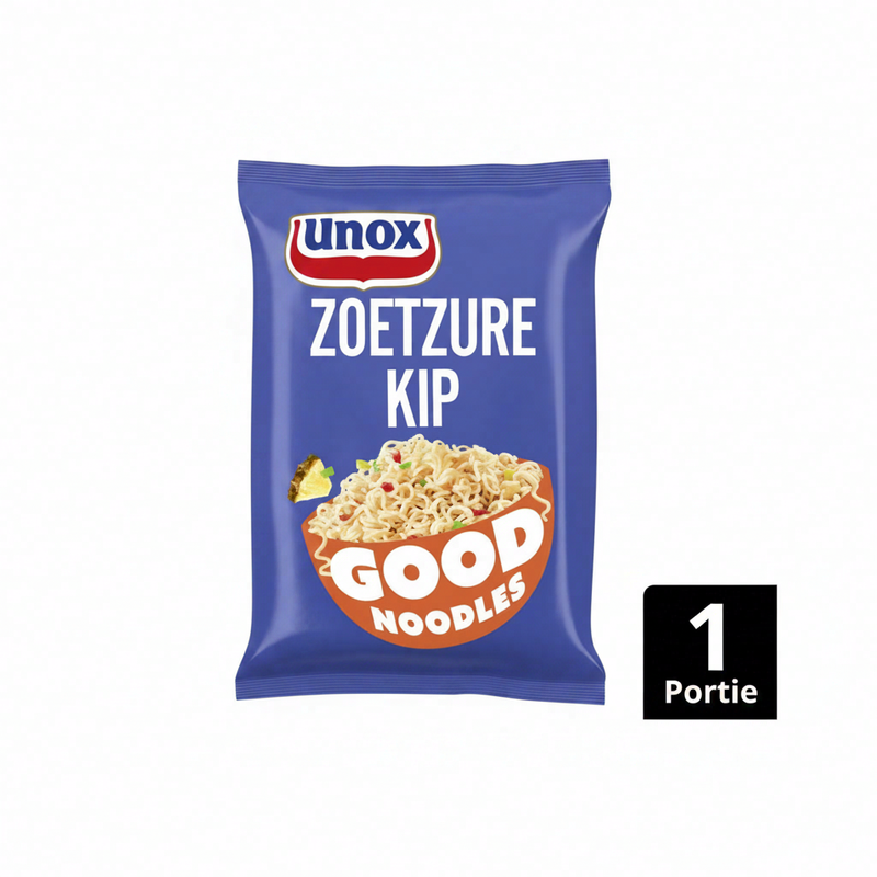 Unox Goede Noodles Met Zoet En Zuur Kip - 75 g