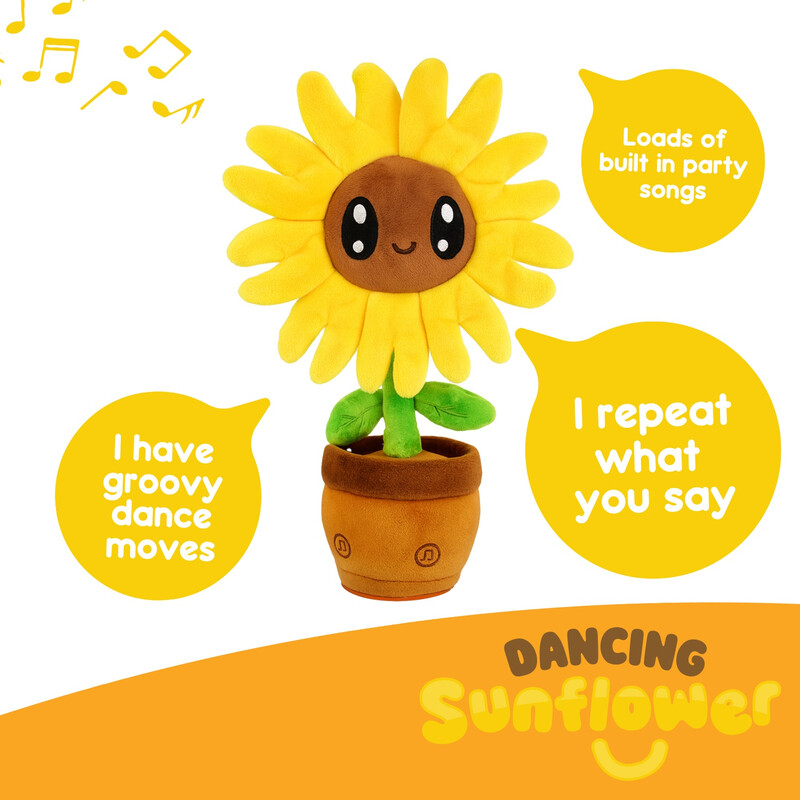 Dancing Sunflower Plush Soft Toy