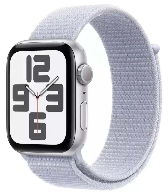 Watch SE (GPS + Cellular) 2nd Gen - Sport Loop - One Size - Silver/Blue Cloud - 44mm