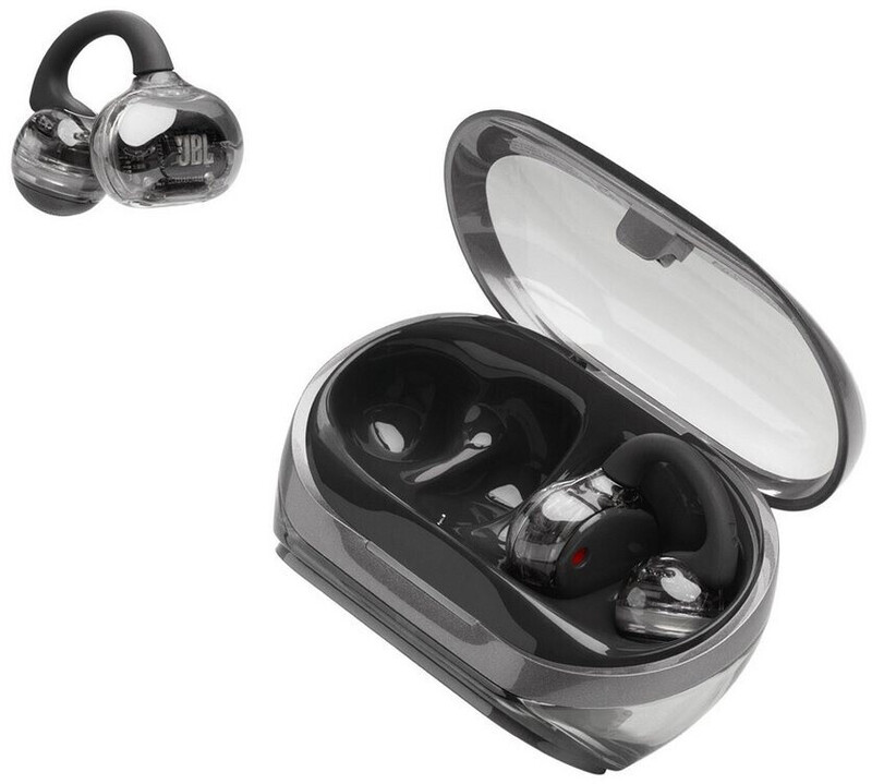 JBL Sensegear Clips - True Wireless Open, Offen-Sound, 2 Mikrofone, IP54, Ghost Black