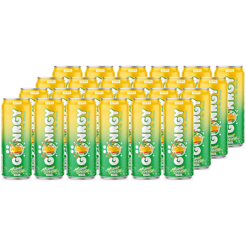 Gönrgy Miami Splash Zero - Erfrischendes Energiedrink ohne Zucker, 24 x 0.5l Dose für den puren Genuss zwischendurch.