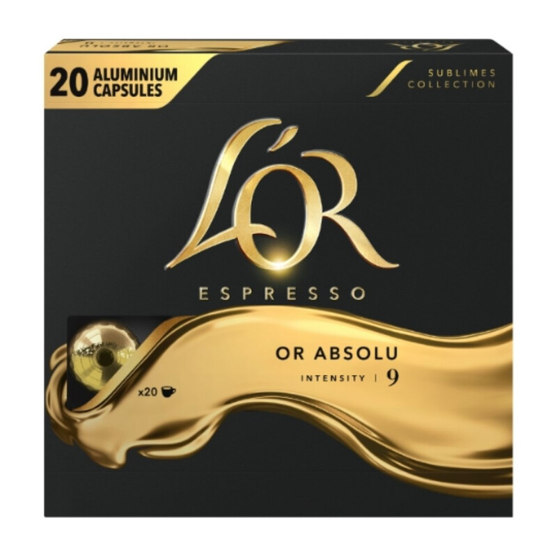 Café Capsules Or Absolu Intensité 9 Compatibles Nespresso 'or La Boite De 20 Capsules - vue 1