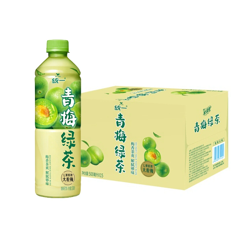 UNI Green Plum Flavour Tea Drink 15x500ml