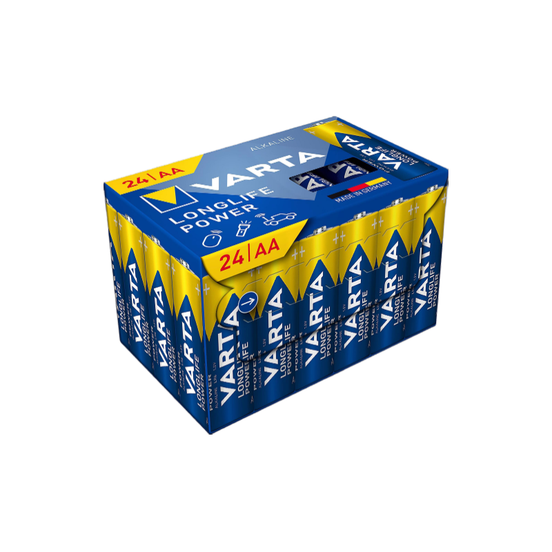 VARTA Longlife Power Piles alcalines AA - 24 pièces