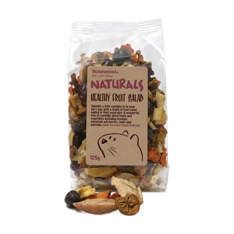 Naturals Healthy Fruit Salad Small Animal Treats, 125g