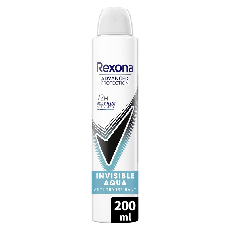Déodorant Spray Anti transpirant Invisible Rexona Le Flacon De 200ml - vue 1