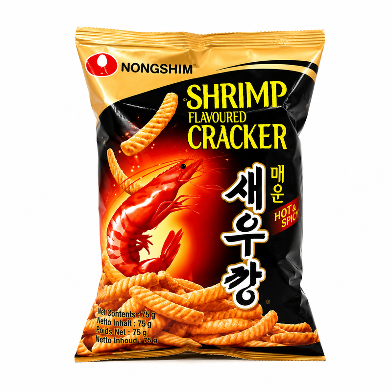 NongShim pittige garnalen cracker 75 g