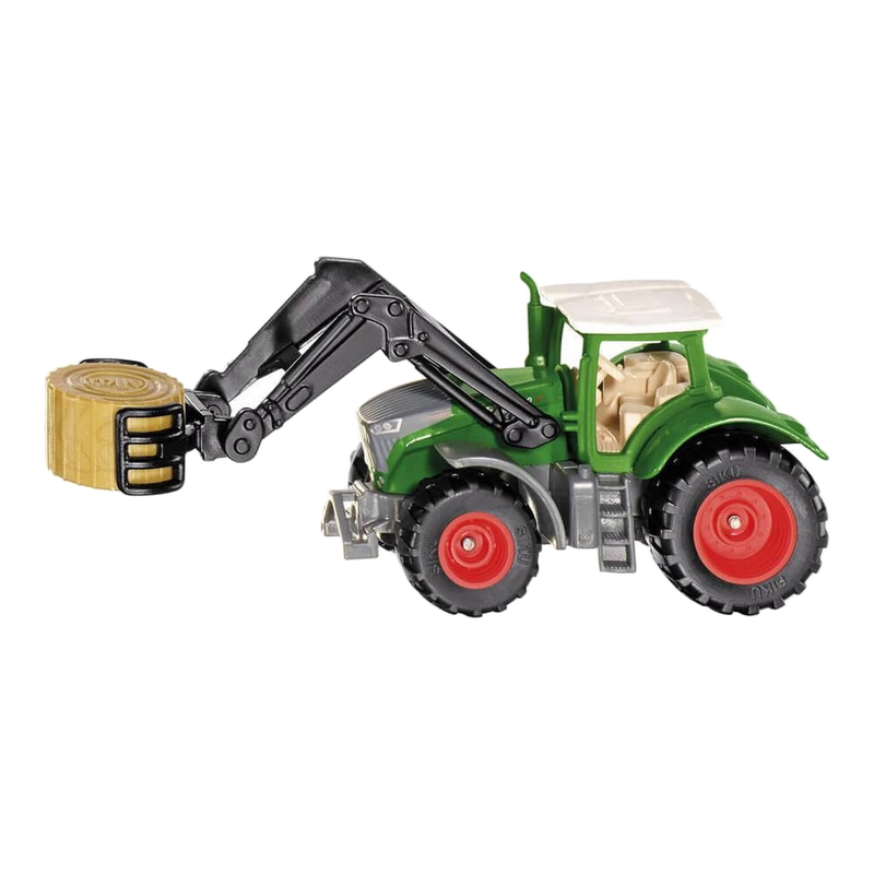 Siku Fendt 1050 Vario speelgoedtractor met balenpakker - groen, 1:87 schaal