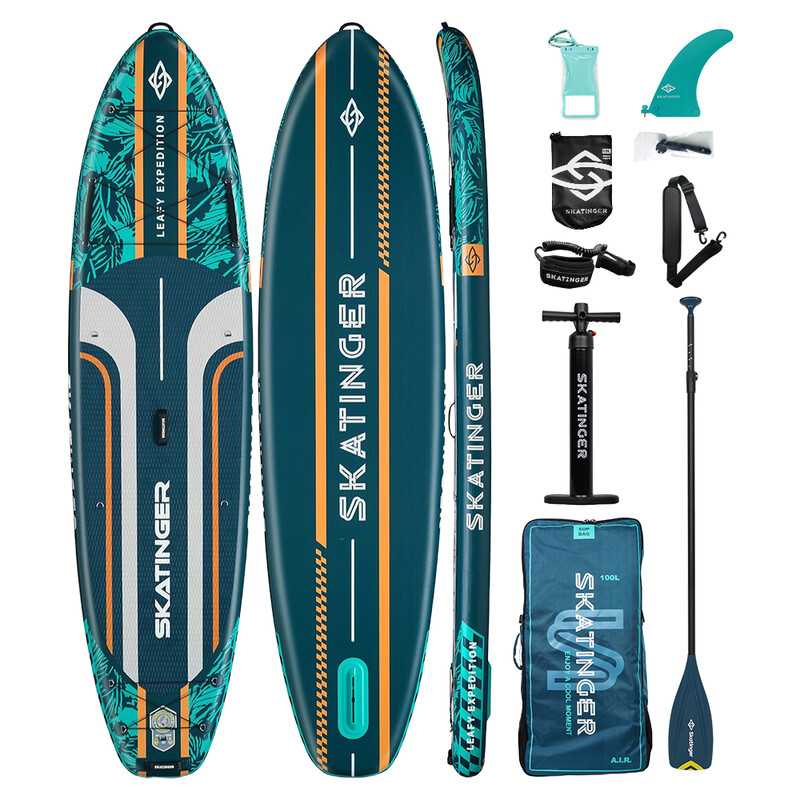 SKATINGER Leafy Expedition green 11'6"*35"*6"