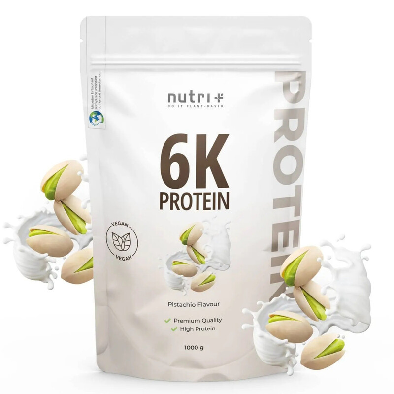 Nutri+ 6K Proteinpulver Vegan 1 kg Pistazie