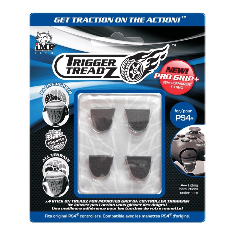 iMP - Trigger Treadz - Trigger Grips - Pro Grip (4pcs) - Black (PS4)
