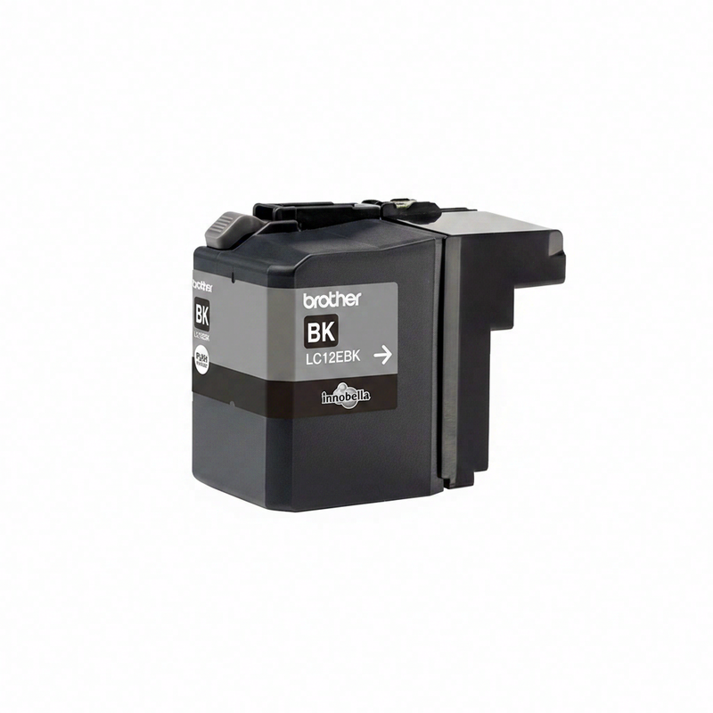 Brother LC12EBK inktcartridge, zwart, 1 stuk, origineel