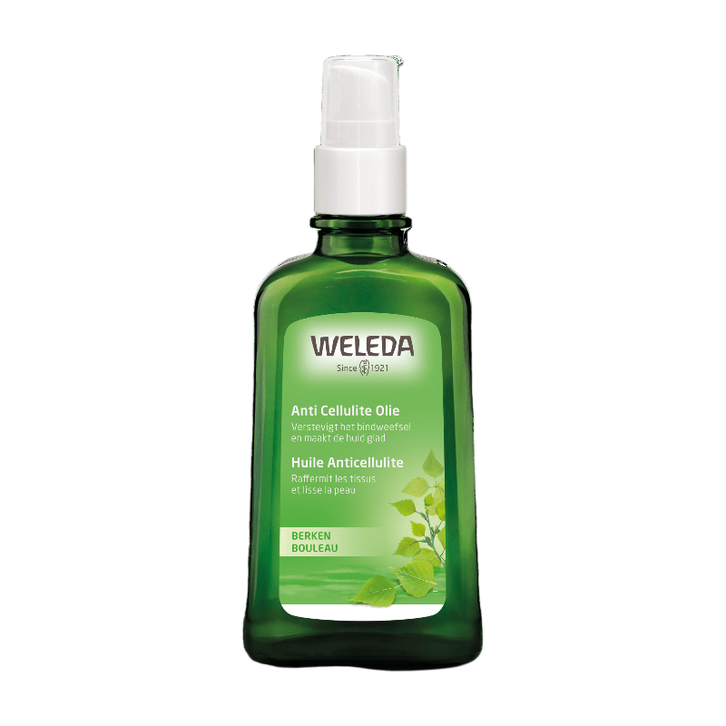 Weleda Berken anti-cellulitis olie - geur van cipres en grapefruit - helpt cellulitis te verminderen & verstevigt de huid - maakt huid elastischer & gladder - 100% natuurlijke ingrediënten - 100 ml