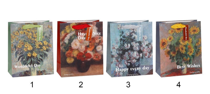 Gift Bags Floral Arrangements Assorted Large 8 Pieces