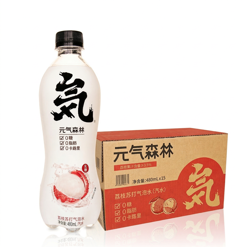 Chi Forest 【Cooling】【Hydration】Chi Forest Lychee Sparkling Water 480Ml X 15 Bottles (Whole Case)