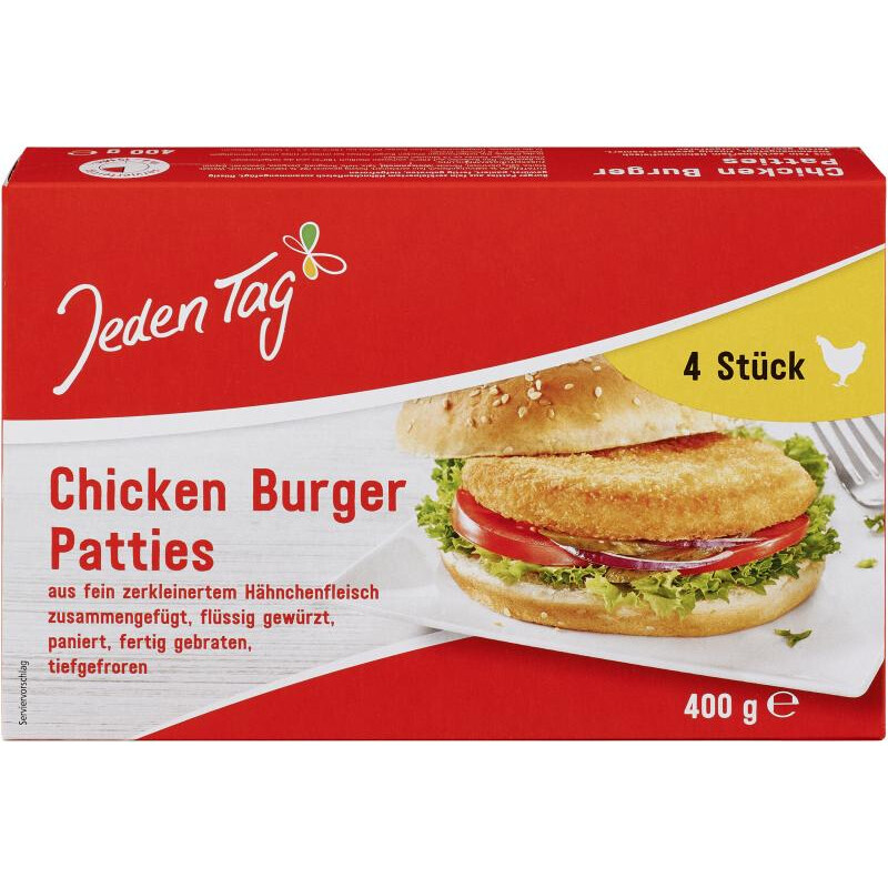 Jeden Tag Chicken Burger 400 g
