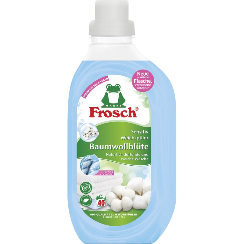 Frosch Sensitiv-Weichspüler Baumwollblüte 880ml