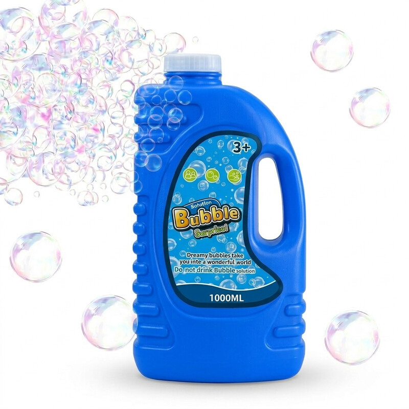 1000 ml konzentrierte Blubberflüssigkeit Universal Nachfüllung – extra große Kapazität, hohe Ausbeute, ungiftige Blasenlösung, perfekt für Blasenpistolen, Riesenblasenstäbe, automatische Blasenmaschinen, Kinderpartys und Hochzeiten (CPC-Sicherheitszertifi