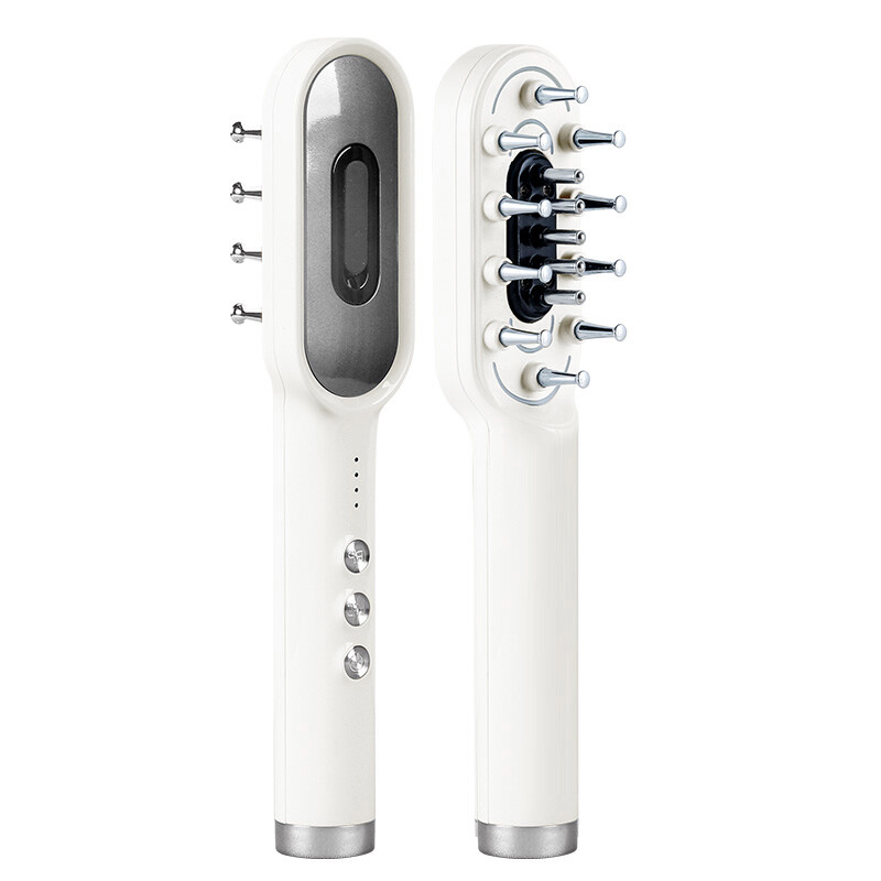 K·SKIN KD3806 Kopfhautmassagekamm/Kopfhautpflegekamm, EMS-Mikrostrom + Vierfache LED-Lichttherapie + Flüssigkeitsspeicher-Infusionsdesign, Fördert die Kopfhautpflege und die Aufnahme von Essenzen, Verwendung für die Haarpflege zu Hause
