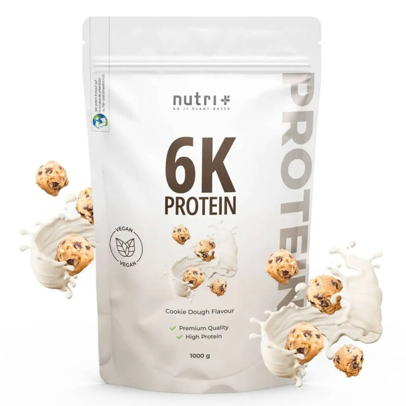 Nutri+ 6K Proteinpulver Vegan 1 kg Cookie Dough