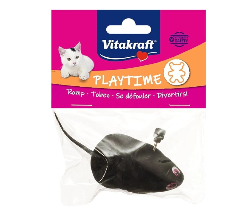 Vitakraft Katzenspielzeug Aufzieh-Maus 1 St