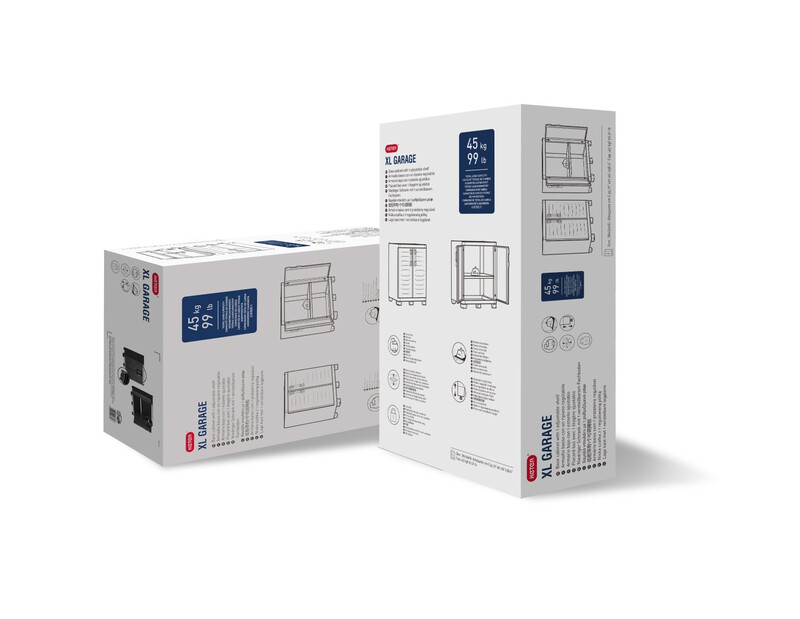 Curver Keter Armoire Basse Xl Garage Noire