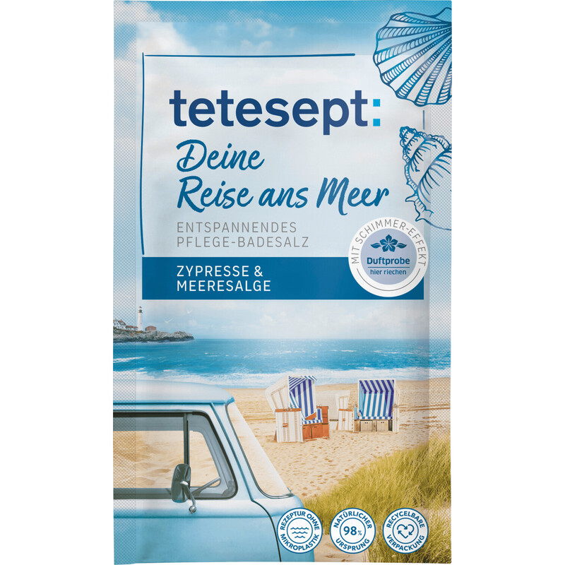 "tetesept Badesalz Deine Reise ans Meer, 60 gtetesept Badesalz Deine Reise ans Meer, 60 g"