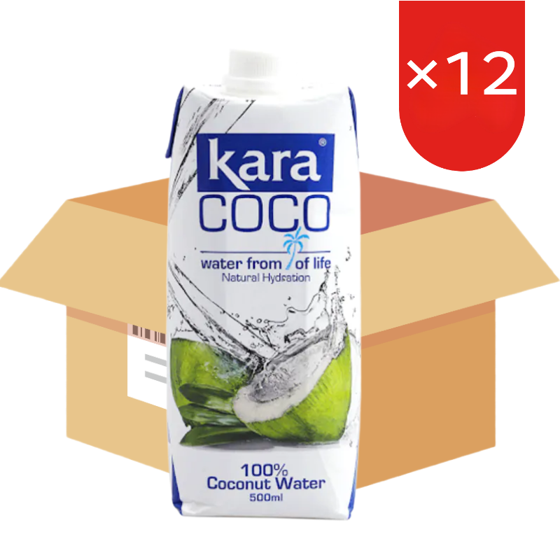 Kokoswater, 100% natuurlijke hydratatie 500 ml x 12 (Doos)
