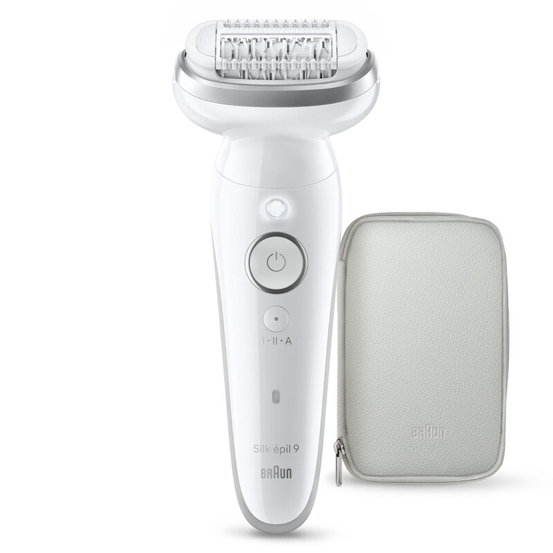 BRAUN Silk-epil 9 SES9-000 Epiliergerät: 40 % breiterer Kopf, Wet & Dry, inklusive 5 Aufsätzen für gründliche Haarentfernung
