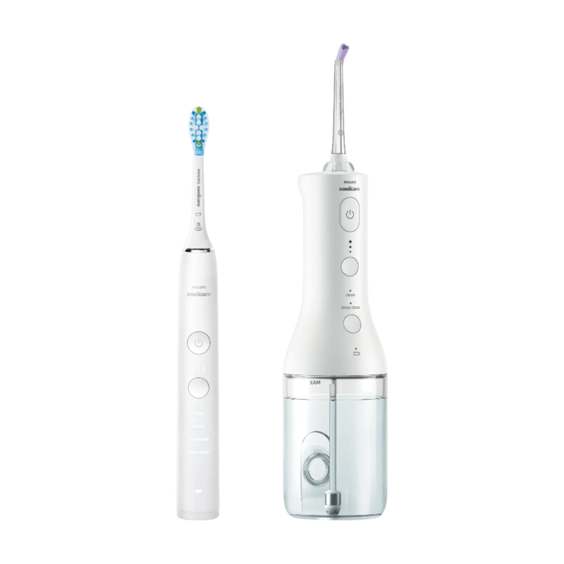 Philips Sonicare DiamondClean 9000 + Power Flosser - Elektrische Tandenborstel - Wit - HX3886/41