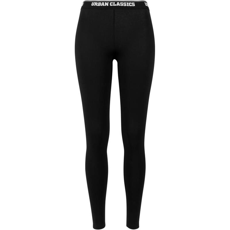 Urban Classics Damen Logos-Leggings, schwarz