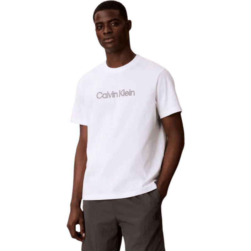 Calvin Klein Jeans Men Relaxed Logo T-Shirt - Bright White