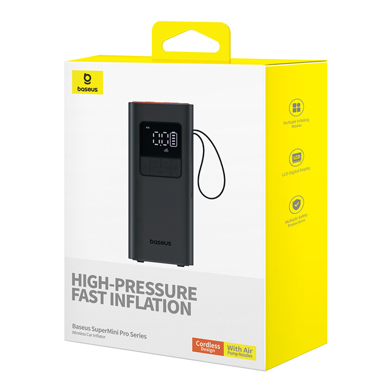 SuperMini Pro Series Wireless Car Inflator Cluster Black