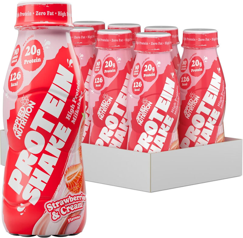 Protein Shake Strawberries Cream - 8 x 330 ml
