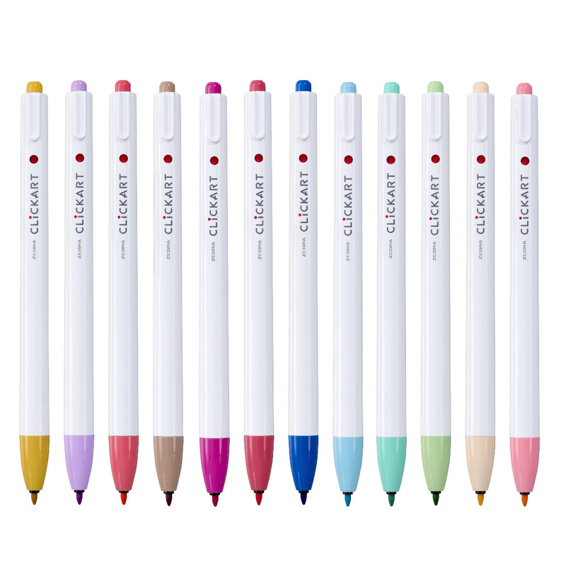 CLiCKART Tub of 12 Assorted Light Colours