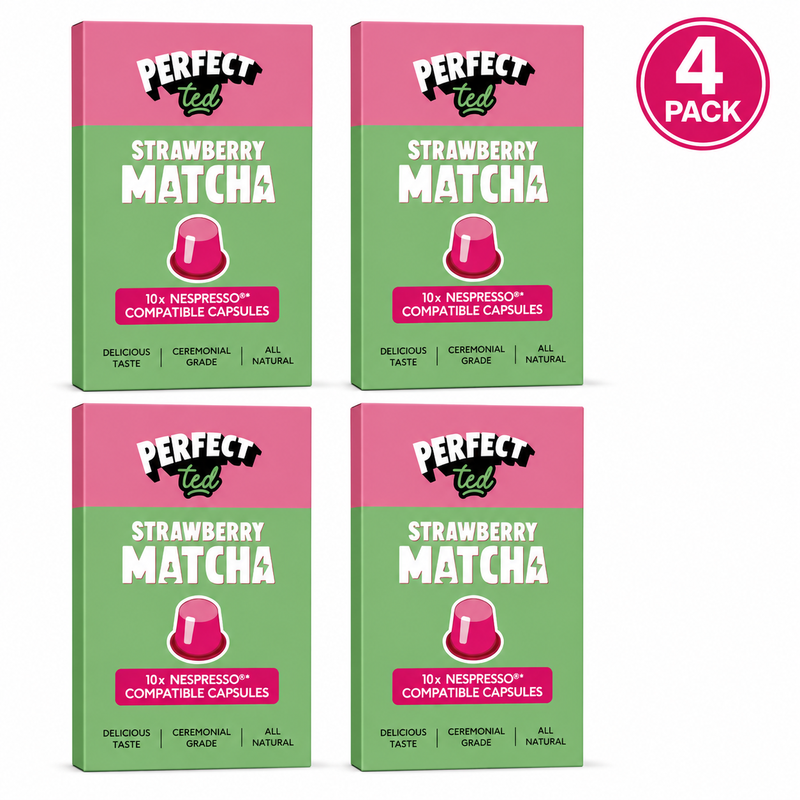 PerfectTed Matcha Nespresso Pod Strawberry (4 Packs)