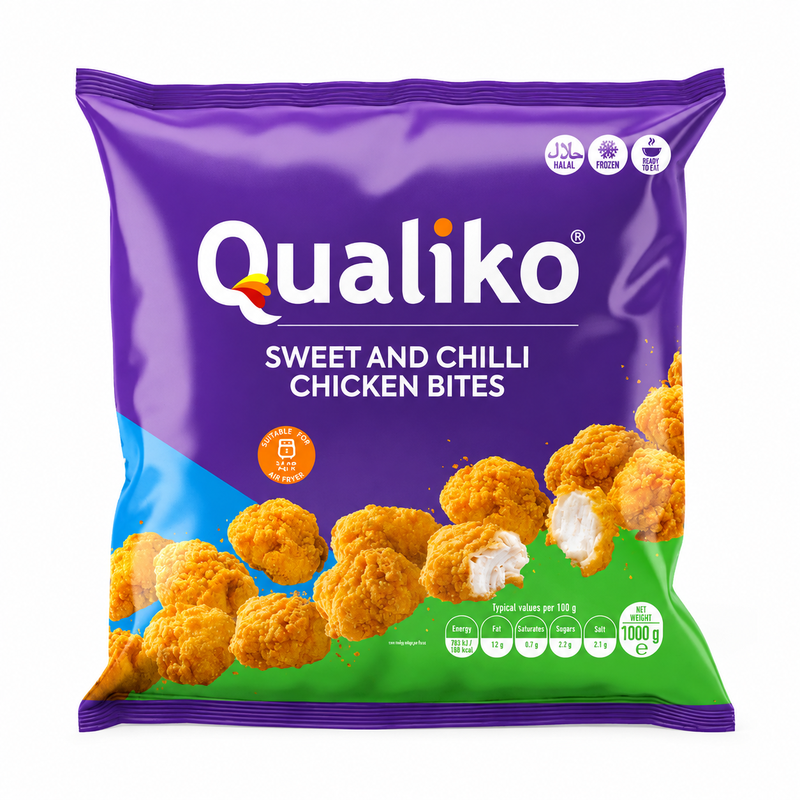Qualiko Diepvries Zoet en Pittig Kipstukjes 1 kg