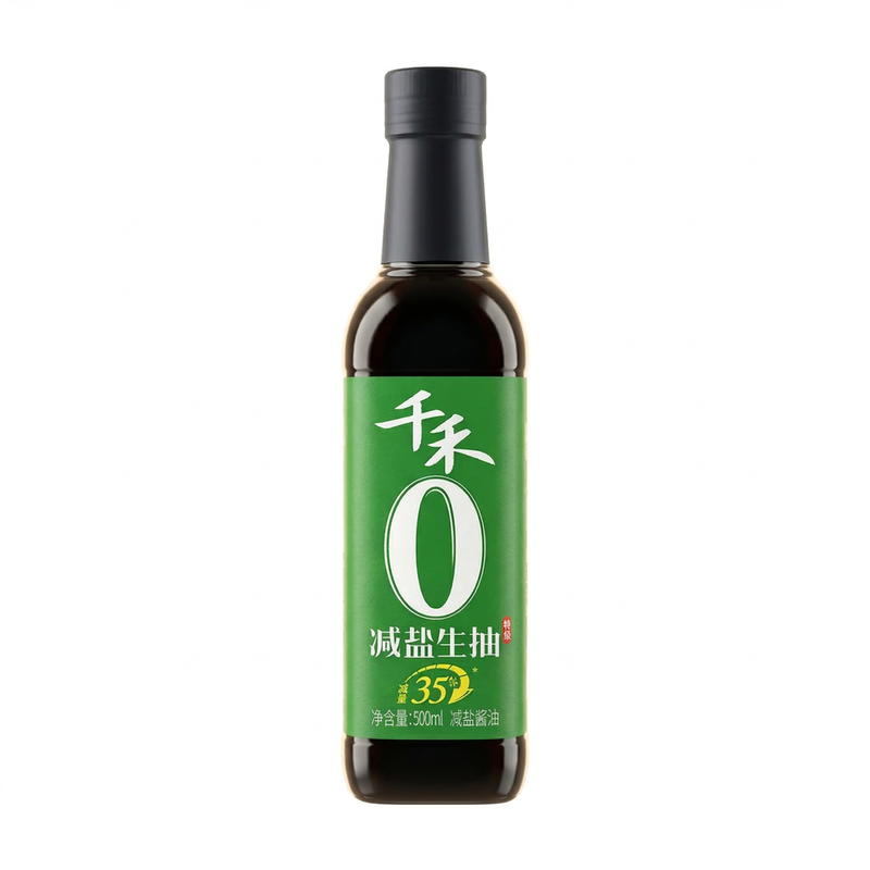 Qian He Qianhe Less Salt Soy Sauce 500Ml