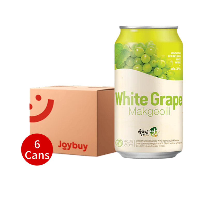 Rice Makgeolli Green Grape Can 6x350ml 3%