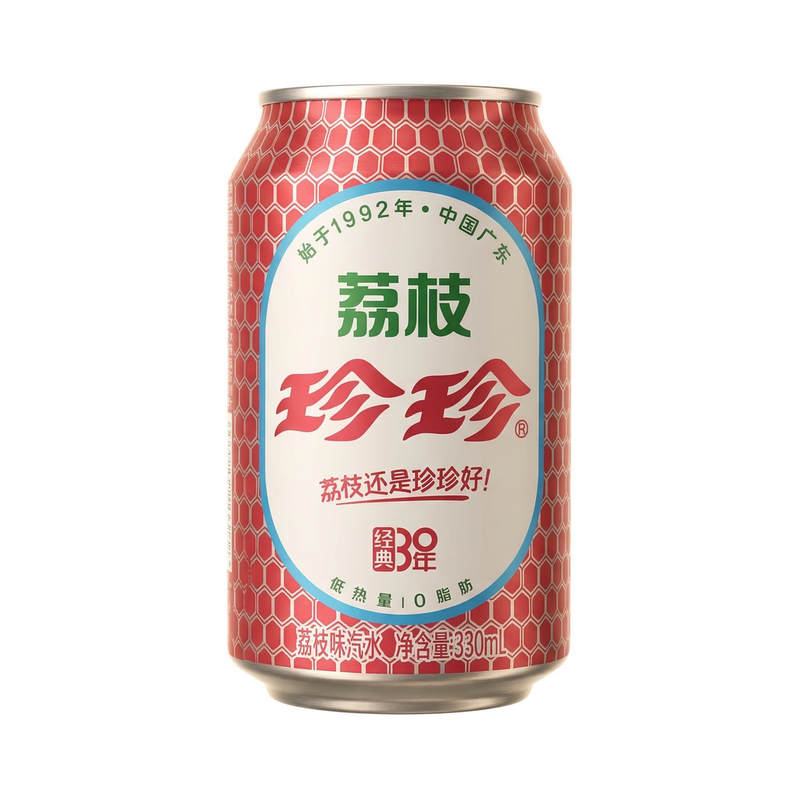 Jane Jane 【Cooling】【Hydration】Janejane Litchi Flavoured Soft Drink (Doraemon) 330Ml