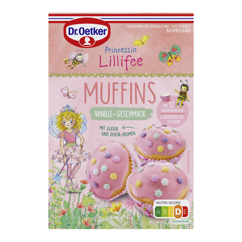 Dr. Oetker Prinzessin Lillifee Erdbeer-Muffins Backmischung 397 g