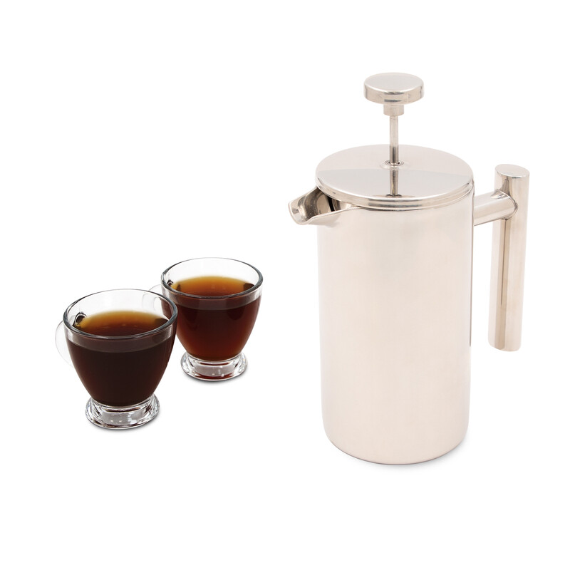 Stainless Steel Cafetiere 800ml - Satin